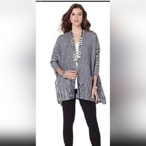 MARLA WYNNE Stitch Grey Cardigan XXS
